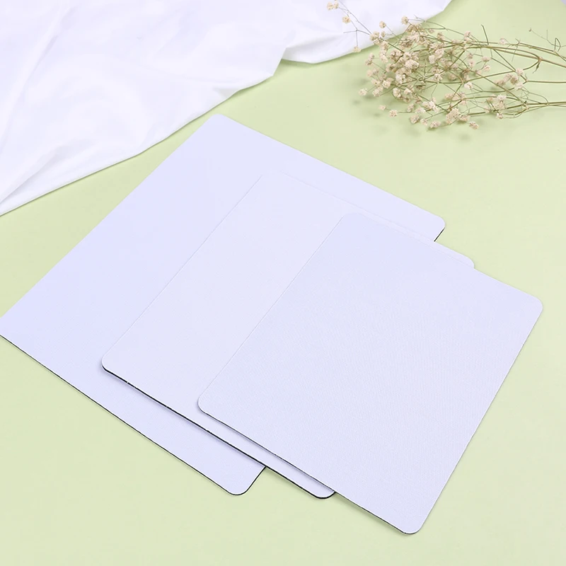 White Rubber Mouse Pad para laptop, computador, tablet, PC