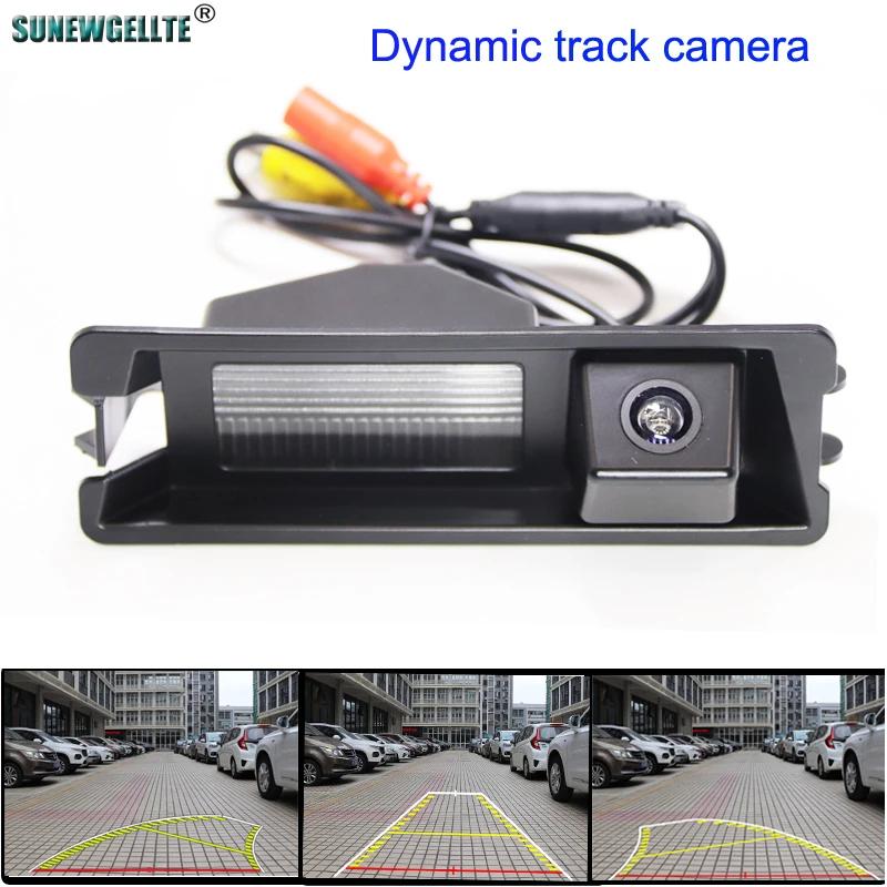 

4089T HD Vehicle Dynamic Trajectory Parking Line Car Reverse Rear View Camera For Nissan March Renault Logan Renault Sandero