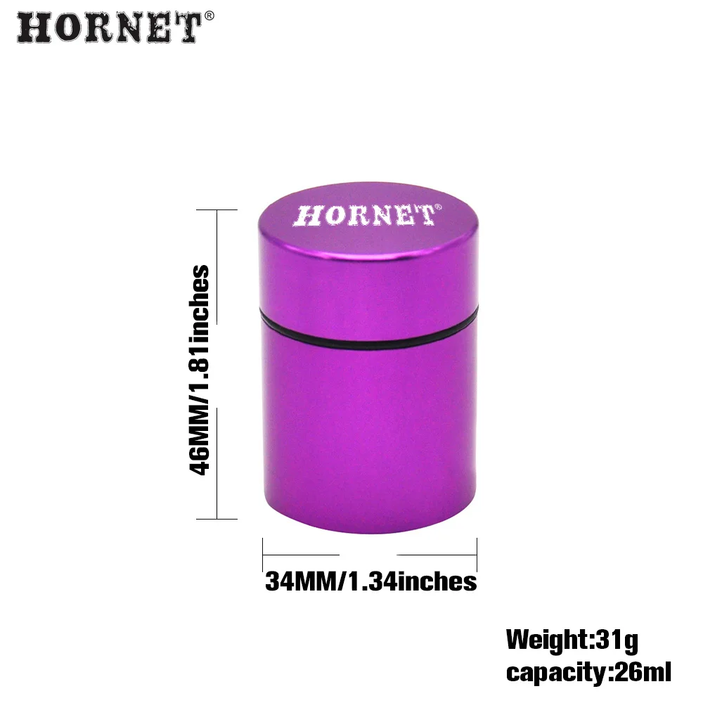 HORNET Aircraft Aluminum Airtight Stash Jar 1.3 Inches Multi-Use Vacuum Seal Portable Storage Container
