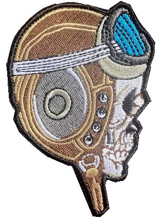 Skull  Helmet Morale Medic Patch  Tactical  Fastener Hook&Loop  Badges Emblem  Motorcycle MC For  Backpack Vest