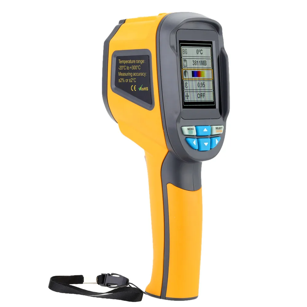 HT-02 Sell Hot Handheld Thermograph Camera Infrared Thermal Camera HT02 Digital Infrared Imager with 2.4 inch Color Lcd Display