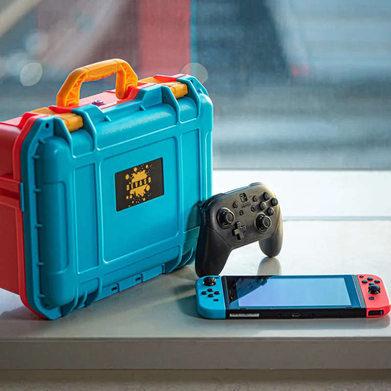 Imagem -03 - Portátil Hard Cover Shell Bolsa para Nintendo Switch Caixa à Prova de Explosão Bolsa de Viagem Estojo Acessórios Completos Bolsa de Luxo