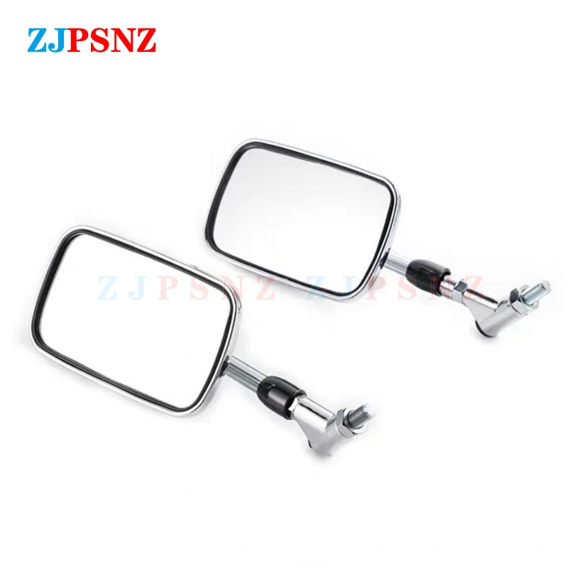 10MM Screws Motorcycle Rearview Mirror Handle Bar Side Mirrors Plating Rearview For Mirrors Racing Scooter E-bike Motorcycle ATV