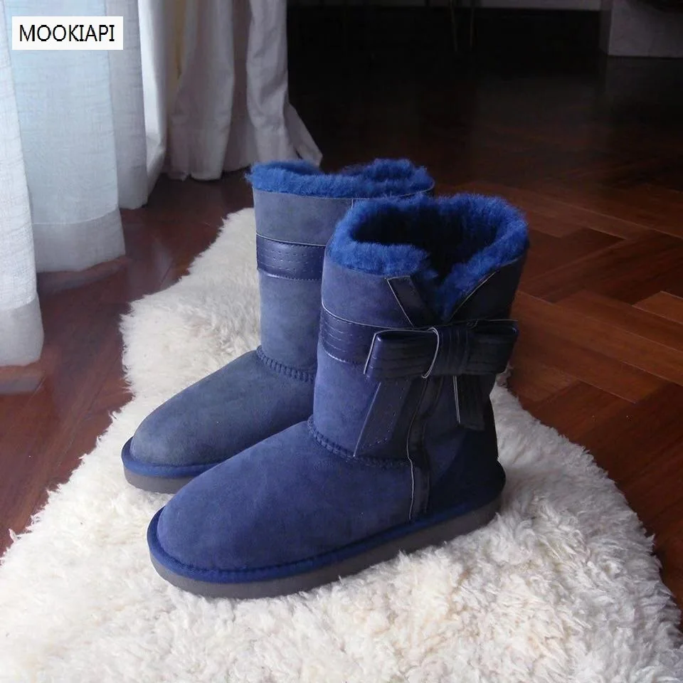 

In 2019, China's latest sheepskin and wool women's snow boots, 100% pure wool women's snow boots, four colors, free delivery