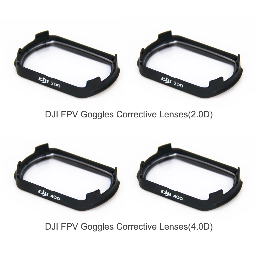 نظارات DJI FPV عدسات تصحيحية-8.0D -6.0D -4.0D -2.0D للمستخدم قصر النظر بإطار نظارات مريح يلغي الانزعاج