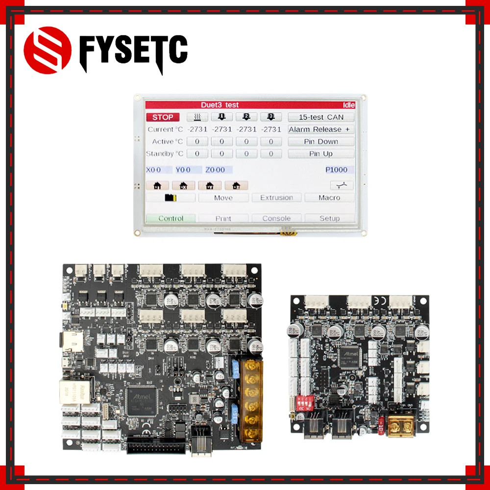 

Clone Duet 3 6HC Expansion main board with TMC5160 5''7'' Integrated Paneldue Touch Screen For BLV MGN Cube 3d printer parts