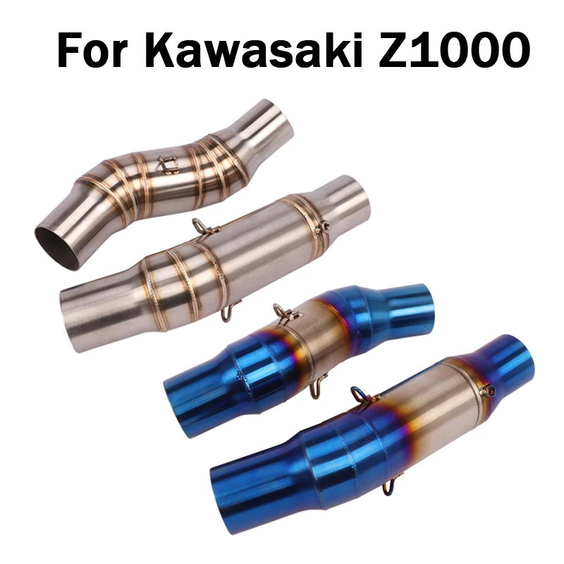 

For Kawasaki Ninja Z1000 2003-2019 Exhaust Mid Link Pipe Modified Escape Connect Tube Slip On Z1000 Motorcycle Exhaust System