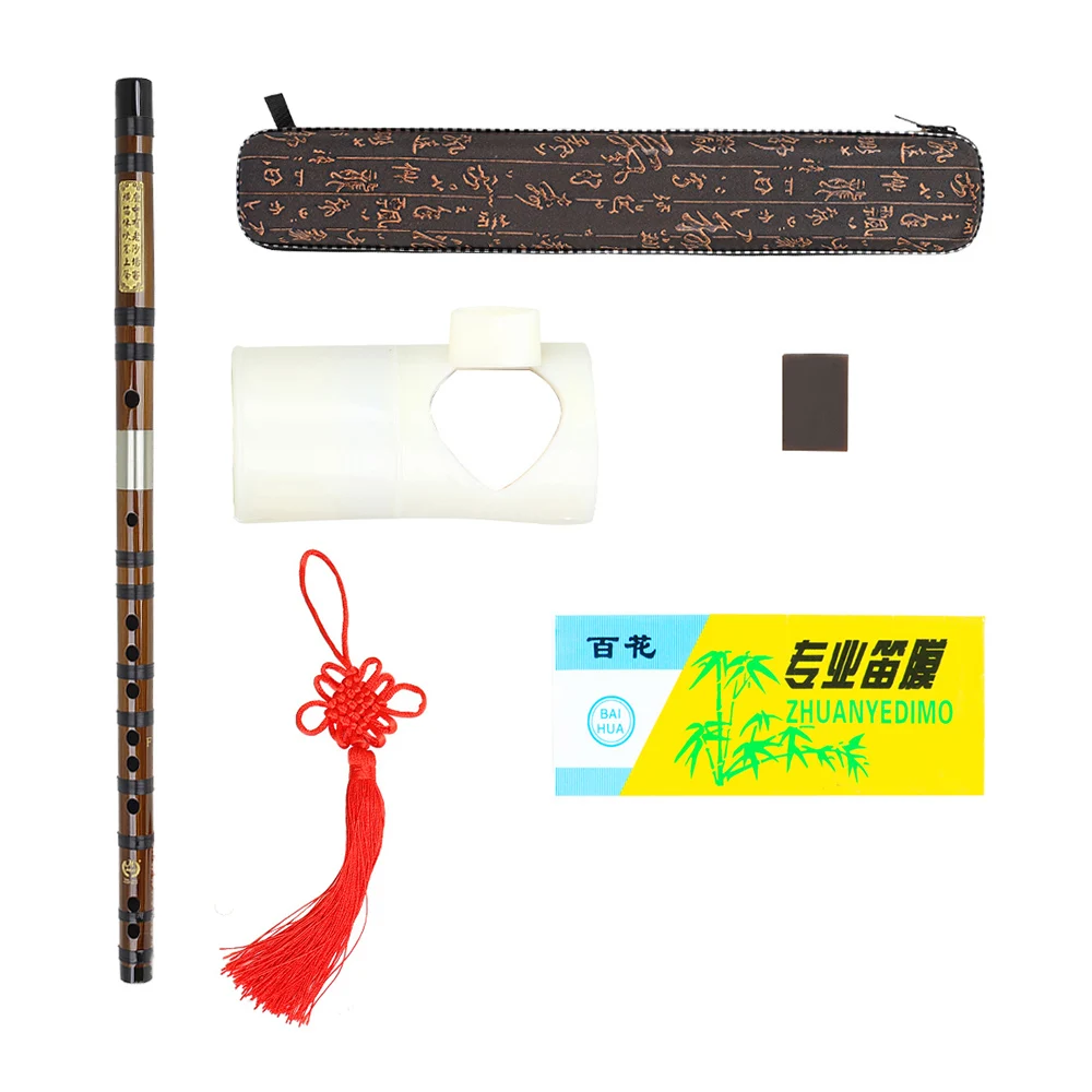 High Quality Bamboo Flute Traditional Woodwind Musical Instrument C D E F G Key Chinese Dizi Transversal Flauta With Case