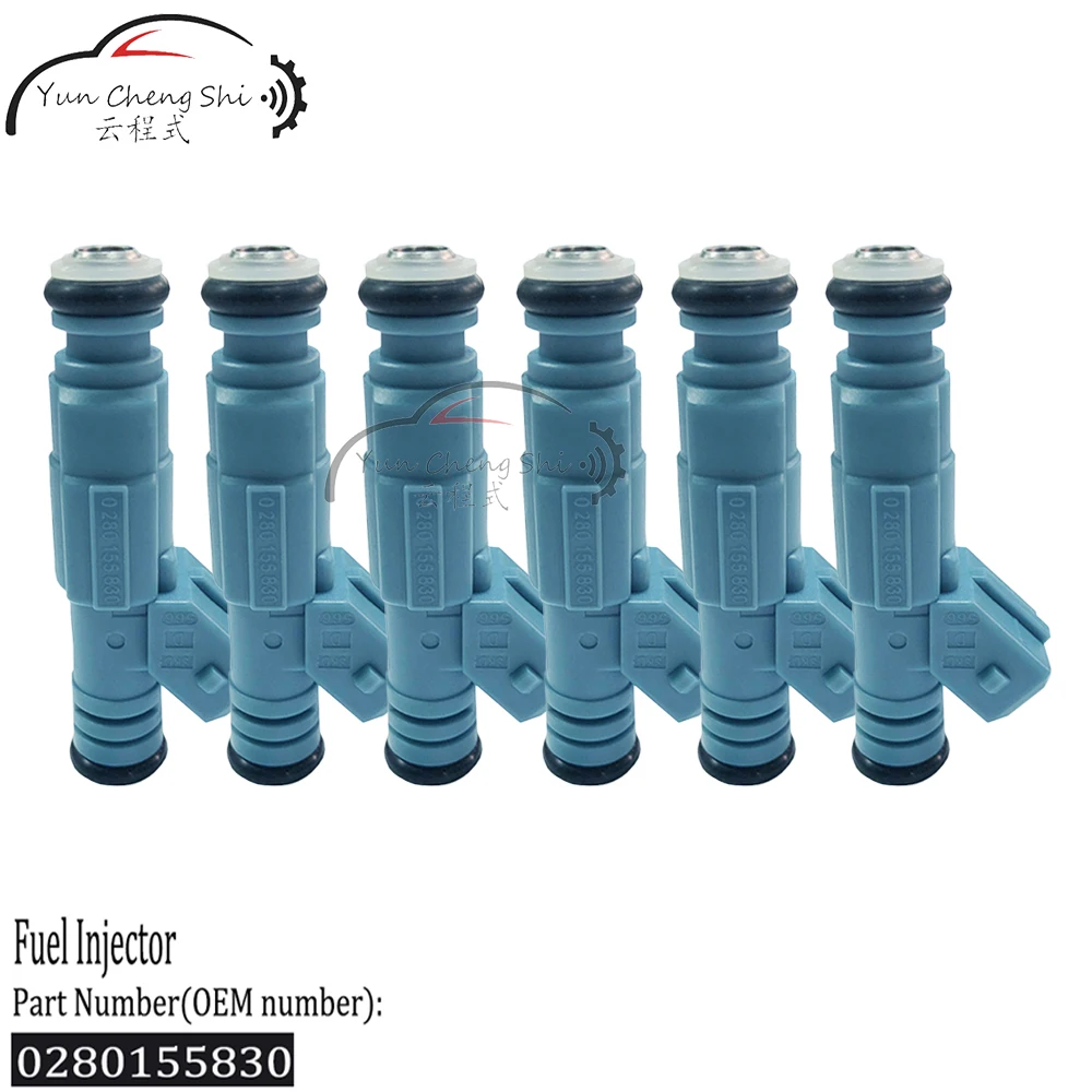 6pcs/LOT New Fuel Injector 0 280 155 830 9186060 290874430 420874430 For VOLVO C70 / S60 / S70 / S80 / V70