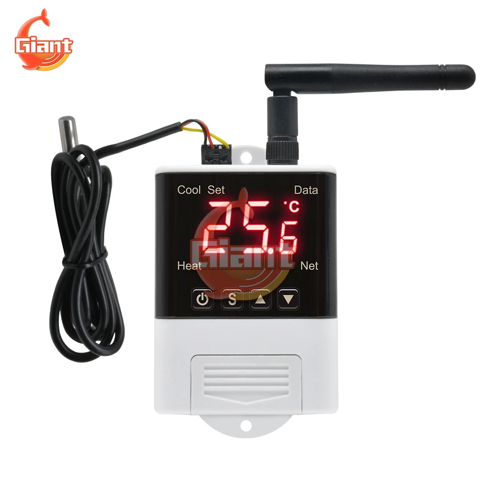 AC 110V 220V DTC2201 Wireless WiFi regolatore di temperatura termostato DS18B20 sensore Display digitale controllo APP per Smart Home