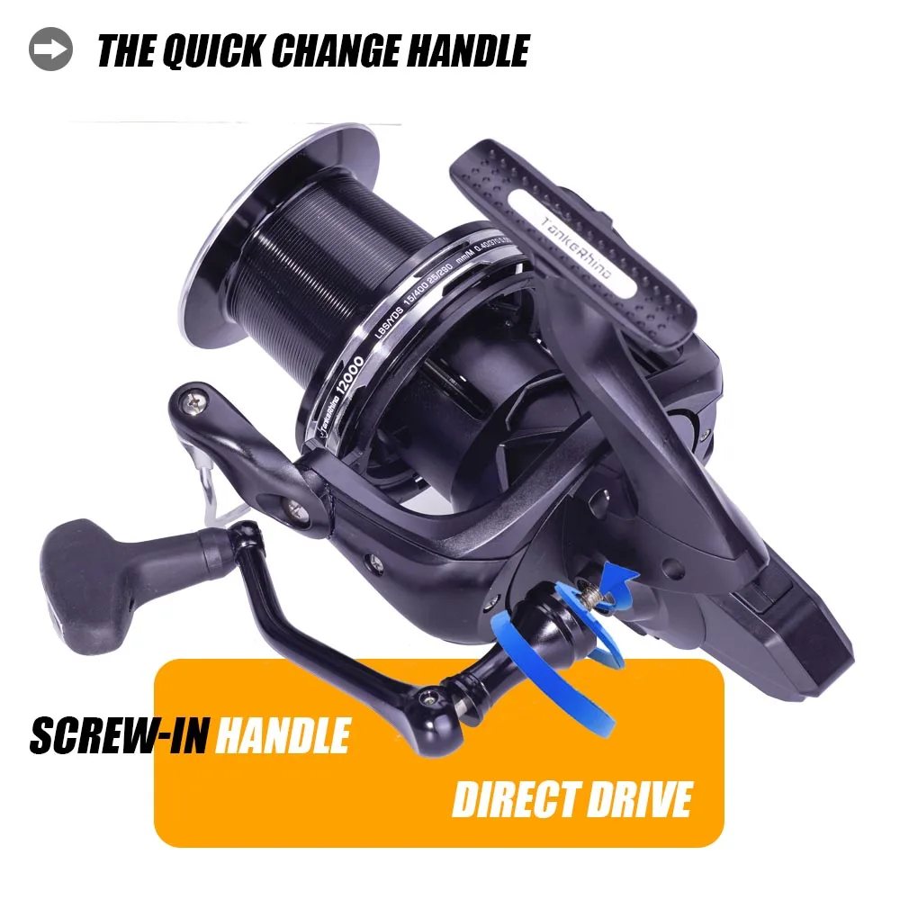 อุปกรณ์ตกปลา Reel ปลาคาร์พ Spinning Reels ลากสูงสุด27กก13 + 1BB 4.1:1 Carretilha De Pesca Accesorios Mar Molinete