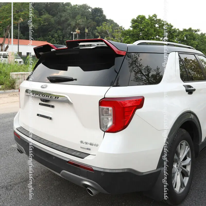 For Ford Explorer 2020-2021 Rear Trunk Spoiler Tail Wing Trunk Lip Wing Refit Moulding Cover Trim Car Accessories