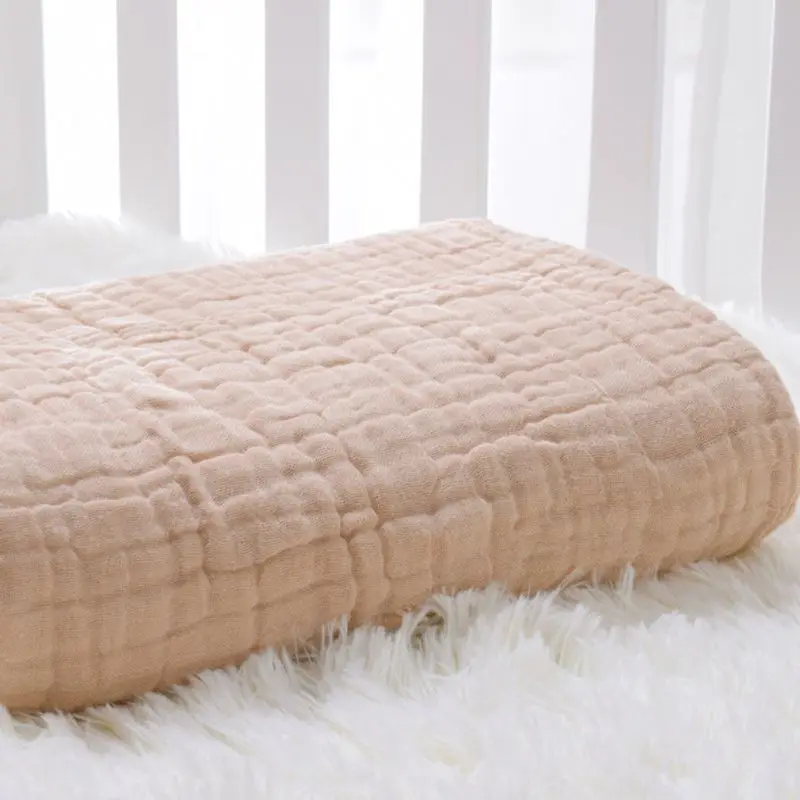 6 strati di cotone bambino che riceve coperta infantile bambini Swaddle avvolgere coperta dormire caldo trapunta copriletto mussola