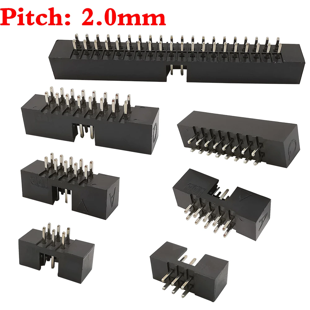 10Pcs DC3 Stecker DIP DC3 Header Pitch 1,27mm 2,0mm 2,54mm DC3 ISP Männlichen Buchse Gerade Pin doppel-abstand IDC JTAG Box Header