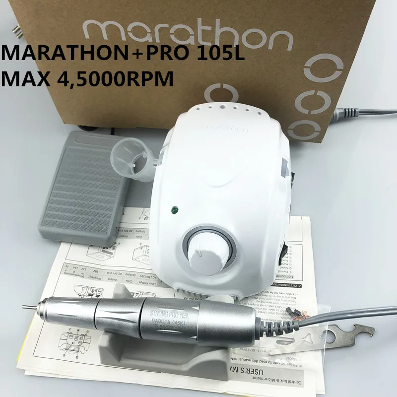 NEW STRONG LAAOVE champion-3 Strong 210 PRO 105L  Handle 45000 rpm Electric Nail Drill FORTE 210 Nail art Tool new