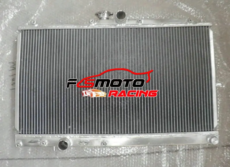 2 Row Aluminum Alloy Radiator Intercooler For Mitsubishi Lancer EVO 7/8/9 MT Manual 2001-2007 01 02 03 04 05 06 07