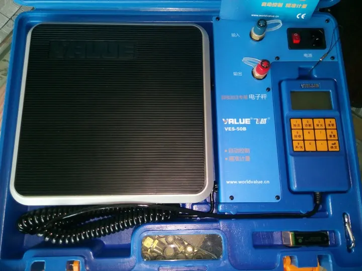 Imagem -02 - Balança de Recarga Programável e Digital para Refrigerante Recuperação Carregamento Hvac