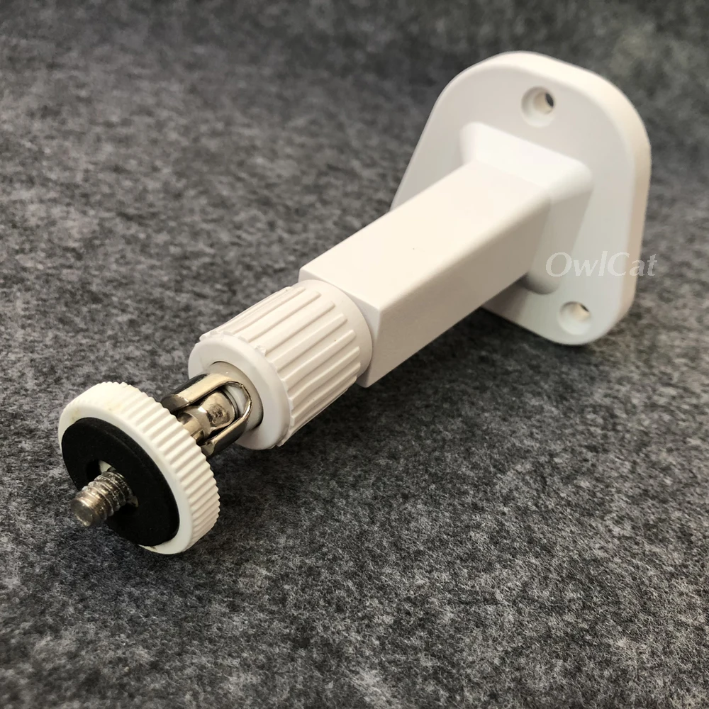 White CCTV Camera Stand Wall Ceiling Mount Bracket Holder 360 Degree Rotatable Camera Support For Security Surveillance Camera