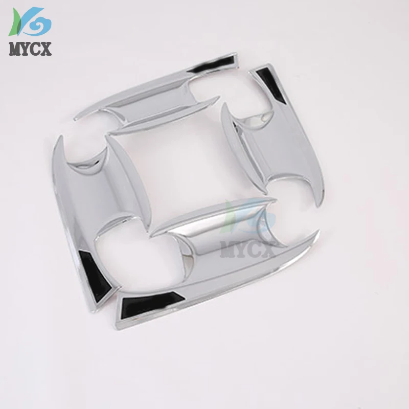 For Hyundai Palisade 2019 2020 ABS Chrome Door Handle Bowl Cover Cup Cavity Trim Insert Catch Molding Garnish 4pcs