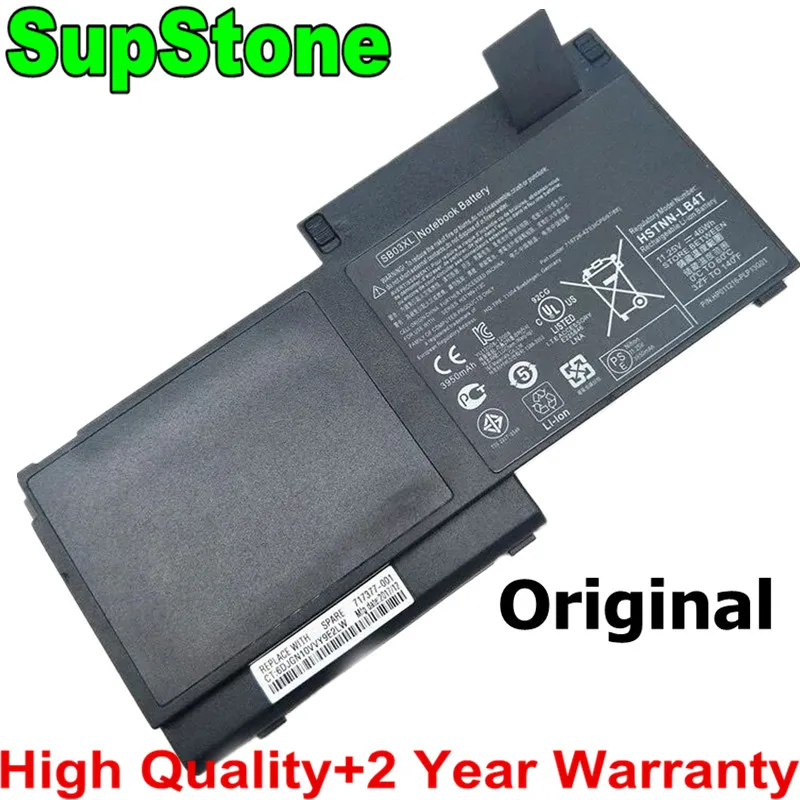 

SupStone Original SB03XL Battery For HP EliteBook 820 720 725 G1 G2 716726-1C1 717378-001 E7U25ET F6B38PA HSTNN-LB4T SB03046XL