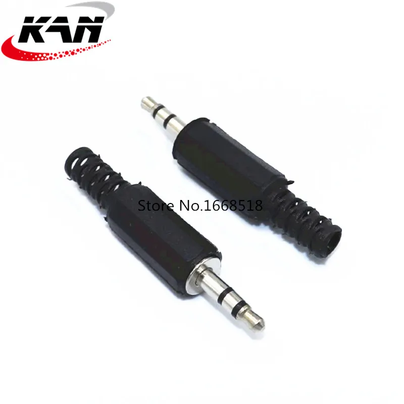 

100pcs/lot 3.5 stereo audio plug 3.5 dual encoding audio plug 3.5mm audio socket