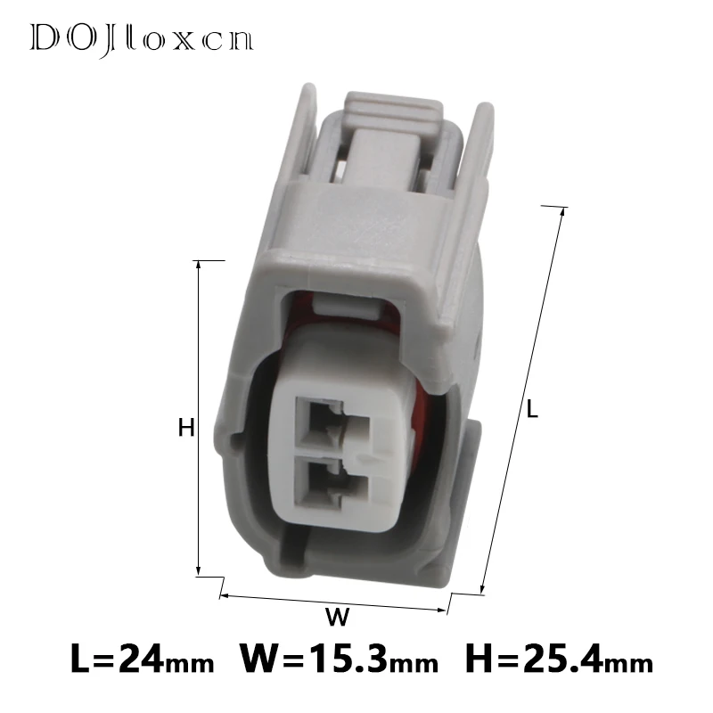 5/10/20/50 Sets 2 Pin Toyota Honda Corolla Fuel Injector Plug Wire Grey Male Female Waterproof  Connector 6189-0611 90980-11875