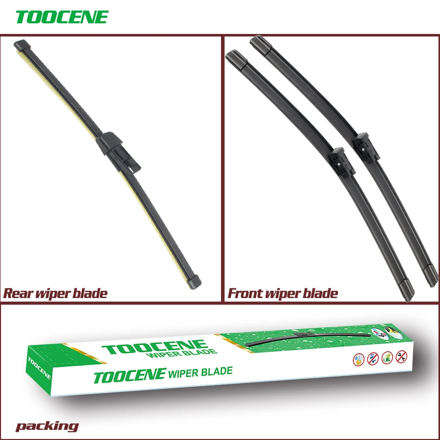 

Front And Rear Wiper Blades For Skoda Rapid 2012 -2018 Rubber Windshield Windscreen Wiper Auto Car Accessories 24+16+16