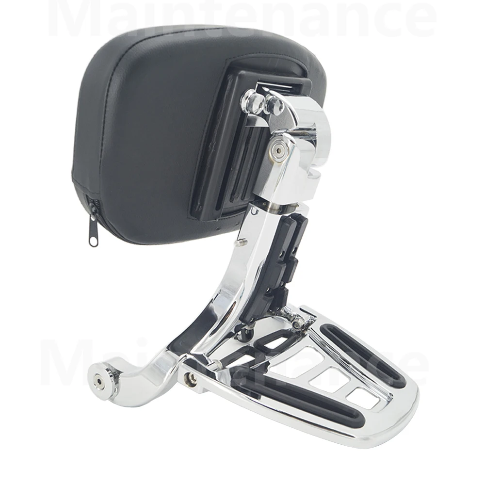 Motorcycle Multi-Purpose Driver Passenger Backrest with Folding Luggage Rack