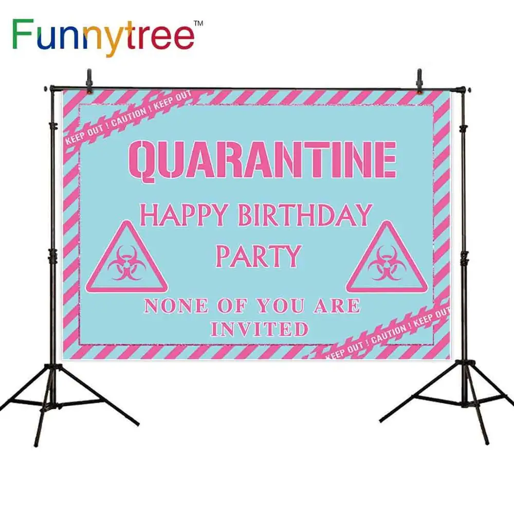 Funnytree 사진 배경 검역 없음 당신은 초대 생일 베이비 샤워 파티 배경 photophone photocall 장식