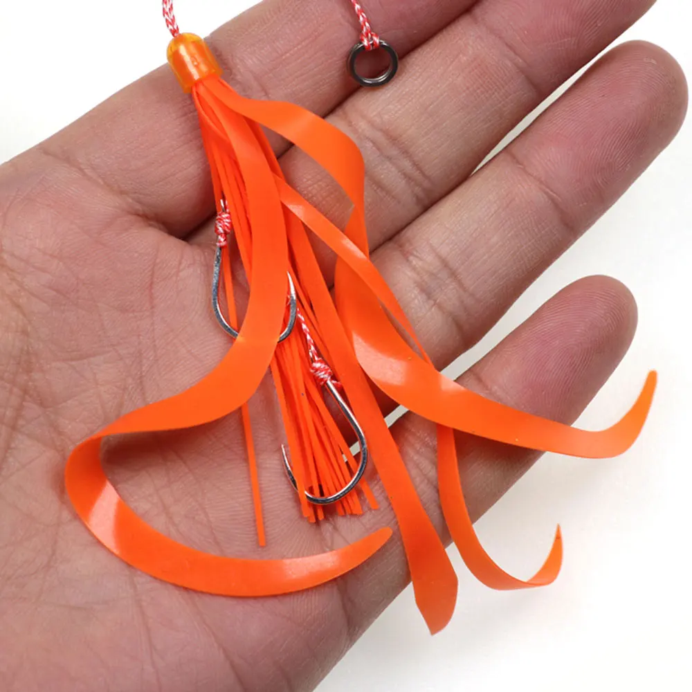 Inchiku para Pargo – Señuelo con falda silicona y ganchos gemelos - imagen 4