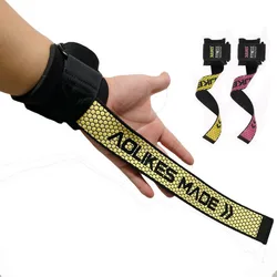 1 Pair Anti-slip Weight Lifting Straps Gym Sport Wristband Hand Palm Protect Weightlifting Wrist Wraps Support Deadlift Bands