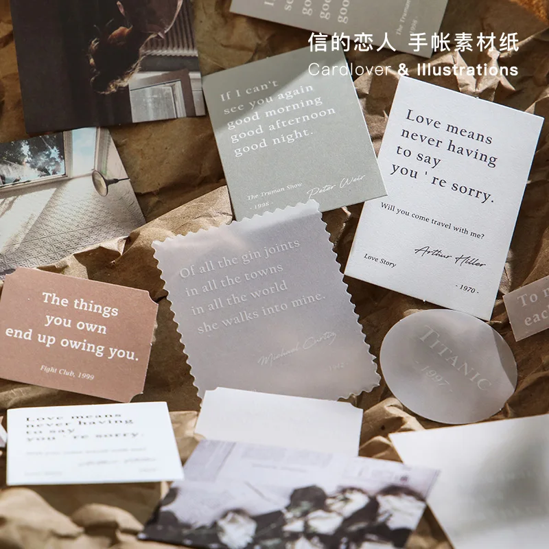 30ชิ้น/แพ็ค Travel ภาพยนตร์ Kraft กระดาษการ์ดตกแต่งเครื่องเขียน Scrapbooking DIY ไดอารี่อัลบั้ม Lable วัสดุกระดาษ LOMO การ์ด