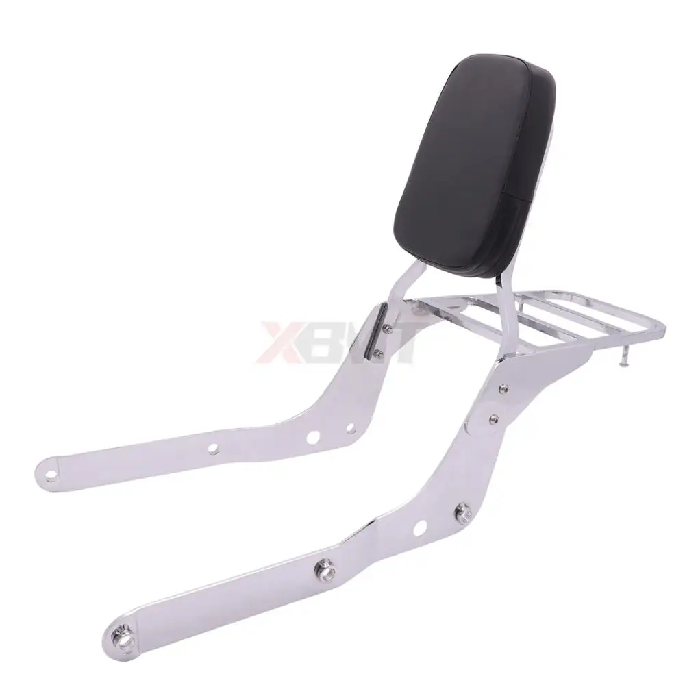Motorcycle Backrest Sissy Bar Luggage Rack For Honda Shadow Aero 750 VT750 VT750C 2004-2022