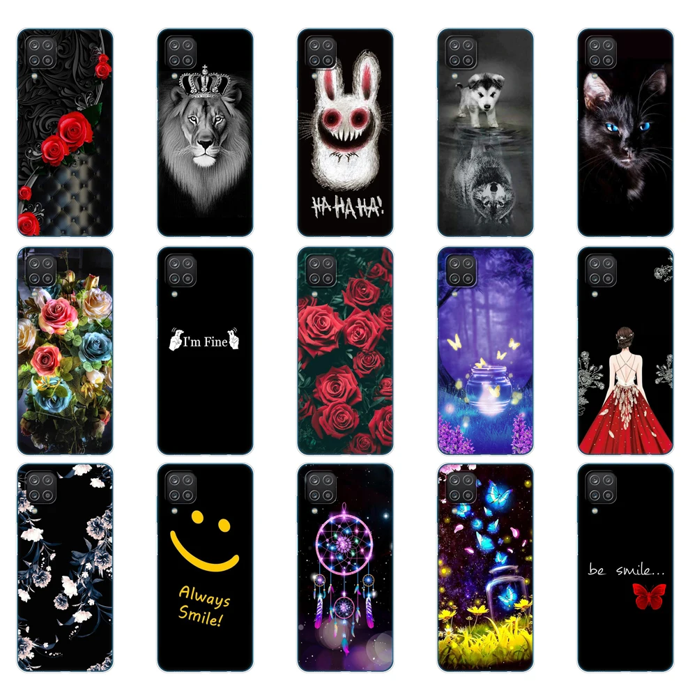 For Samsung A12 Case 6.5 inch Silicon Soft Tpu Back Phone Cover For Samsung Galaxy A12 Galaxy A12 A 12 SM-A125F a125 Bags Bumper