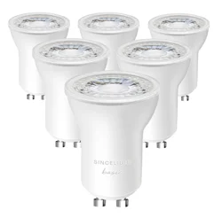 Pack of 6,Gu10 Base PAR11 LED Reflector Light Bulb with 3W,230V,2700K,4000K,6000K(Non-Dimmable/35° Beam Angle/Downlight)