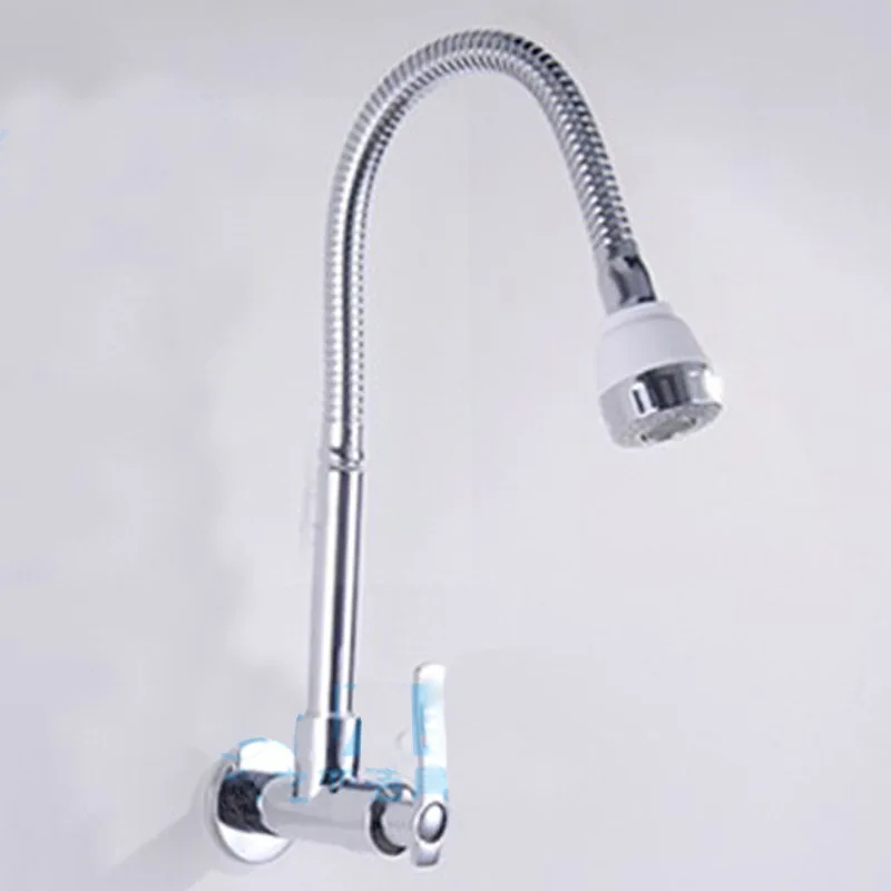 

Copper Alloy Universal Pipe Kitchen Sink Faucet In-wall Single-hole Single Cold Quick-opening Sink Faucet Balcony Mop Pool Fauce