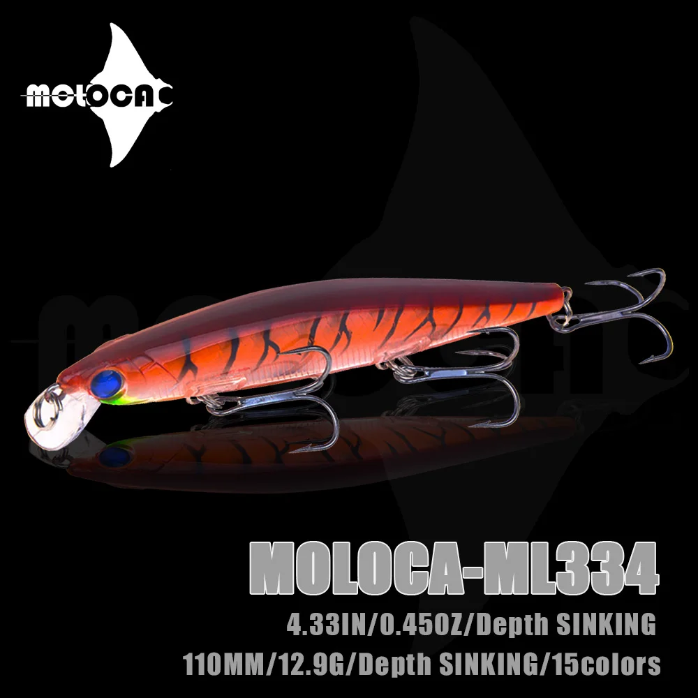 

Fishing Accessories Lure Minnow Weights 12.9g 110mm Isca Artificial Sinking Wobblers Pesca Seabass Fish Equipment Angeln Zubehor