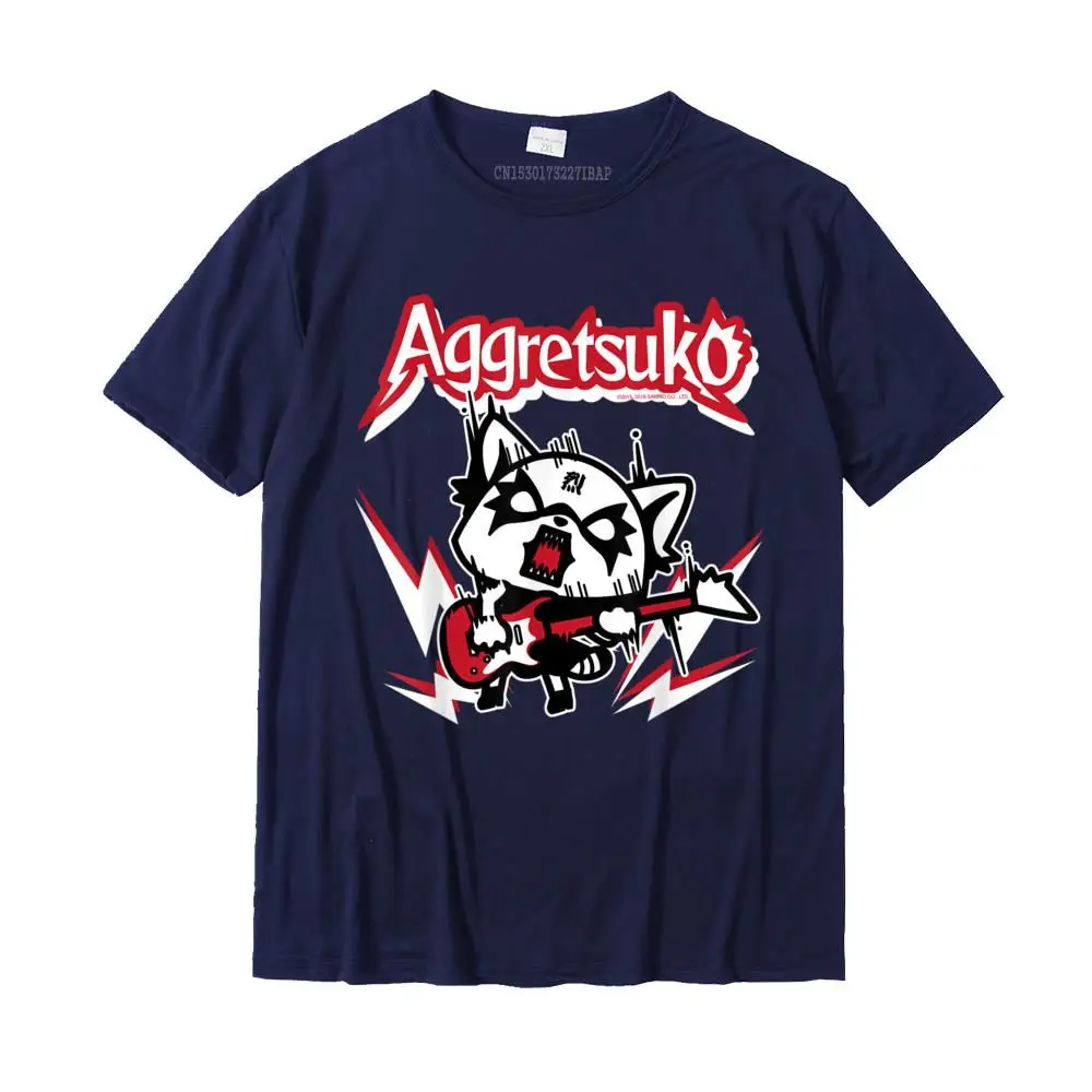 Aggretsuko Rocker Rage Tee Shirt Casual Custom Tops T Shirt New Design Cotton Men Top T-Shirts Plus Size