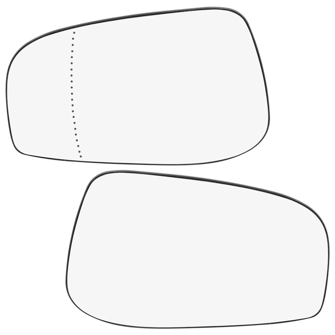 X Autohaux Mirror Glass Heated With Backing Plate Side Rear View Mirror Glass For 2004-2006 VOLVO S80 S60