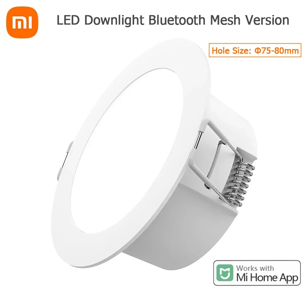 Xiaomi mijiaスマートledダウンライトbluetoothメッシュバージョン音声スマートリモコンによって制御調整屋外シーリングライト