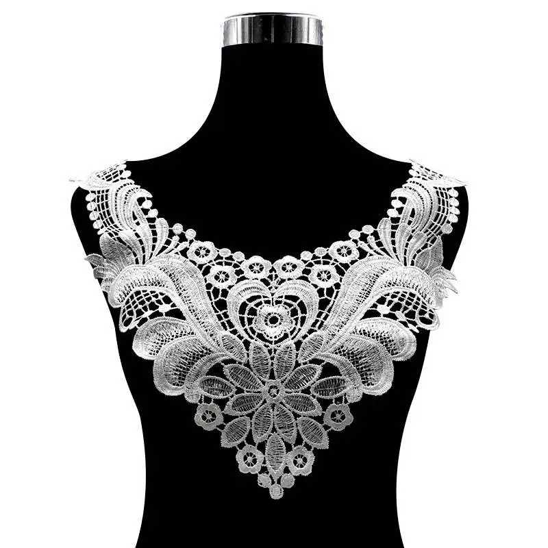 Fashion Fake Collar Lace Neckline Collars Women Neckband Applique Fabric Collarband High Quality False Collar For Lady