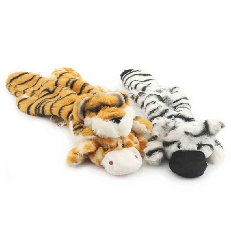 Plush Zebra Squeaky Dog Toy 2