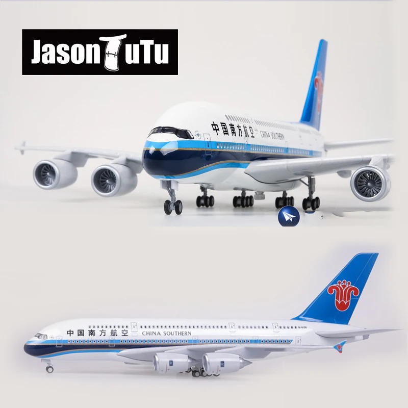 

JASON TUTU 46cm China southern Airbus A380 Airplane Model Aircraft Australia 1/160 Scale Diecast Resin Light and Wheel Plane