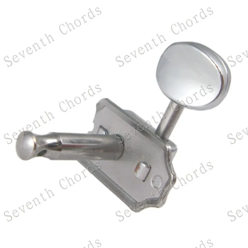 6-teiliges Set Chrom-Silber Vintage Gitarrenstimmwirbel 6R E-Gitarren-Stimmwirbel Mechaniken Gitarrenzubehör Teile – Detail 4