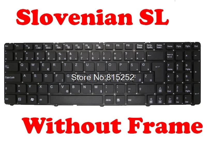 

Laptop Keyboard For MEDION AKOYA P6812 MD98071 MD98760 MD98761 Black Belgium BE/Hungary HU/German GR/Slovenian SL/Swiss SW