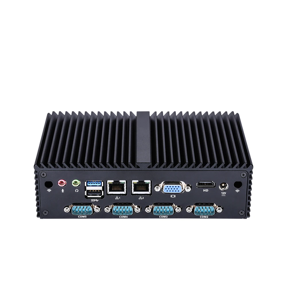 Qotom Q190X Q193X Fanless Mini PC J1900 N2930 Micro Computer OPNsense Untangle 7rs232 PS2 Dual LAN Mini Computer