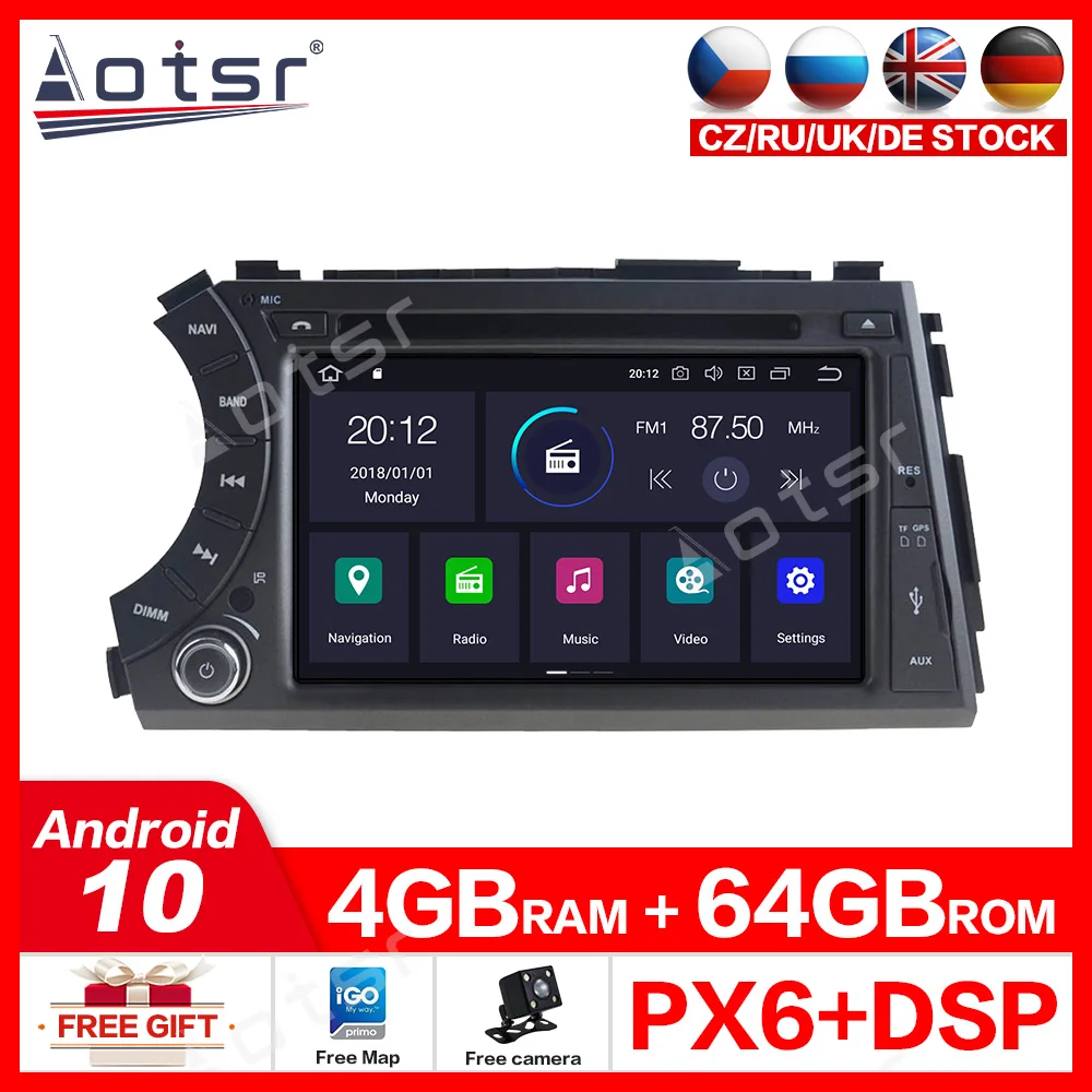 Android10.0 Car Radio GPS CD DVD player Navigation for SSANGYONG Kyron Actyon,Micro Kyron,Korando,Micro Actyon 2005+,Tradie Unit