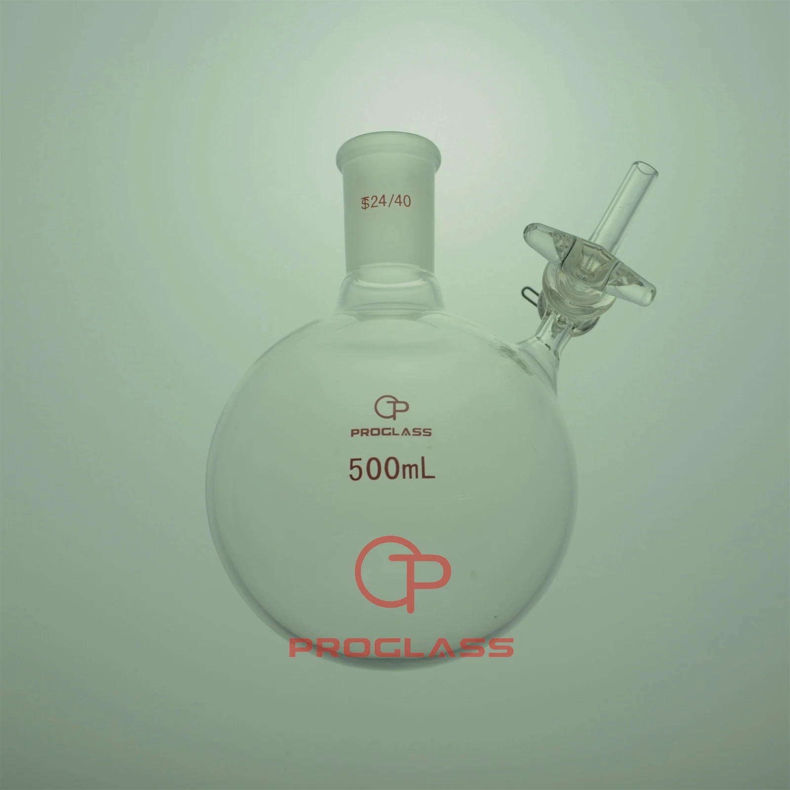 

Air Free Reaction Schlenk Flask with Glass spring Stopcock 24/40,500mL