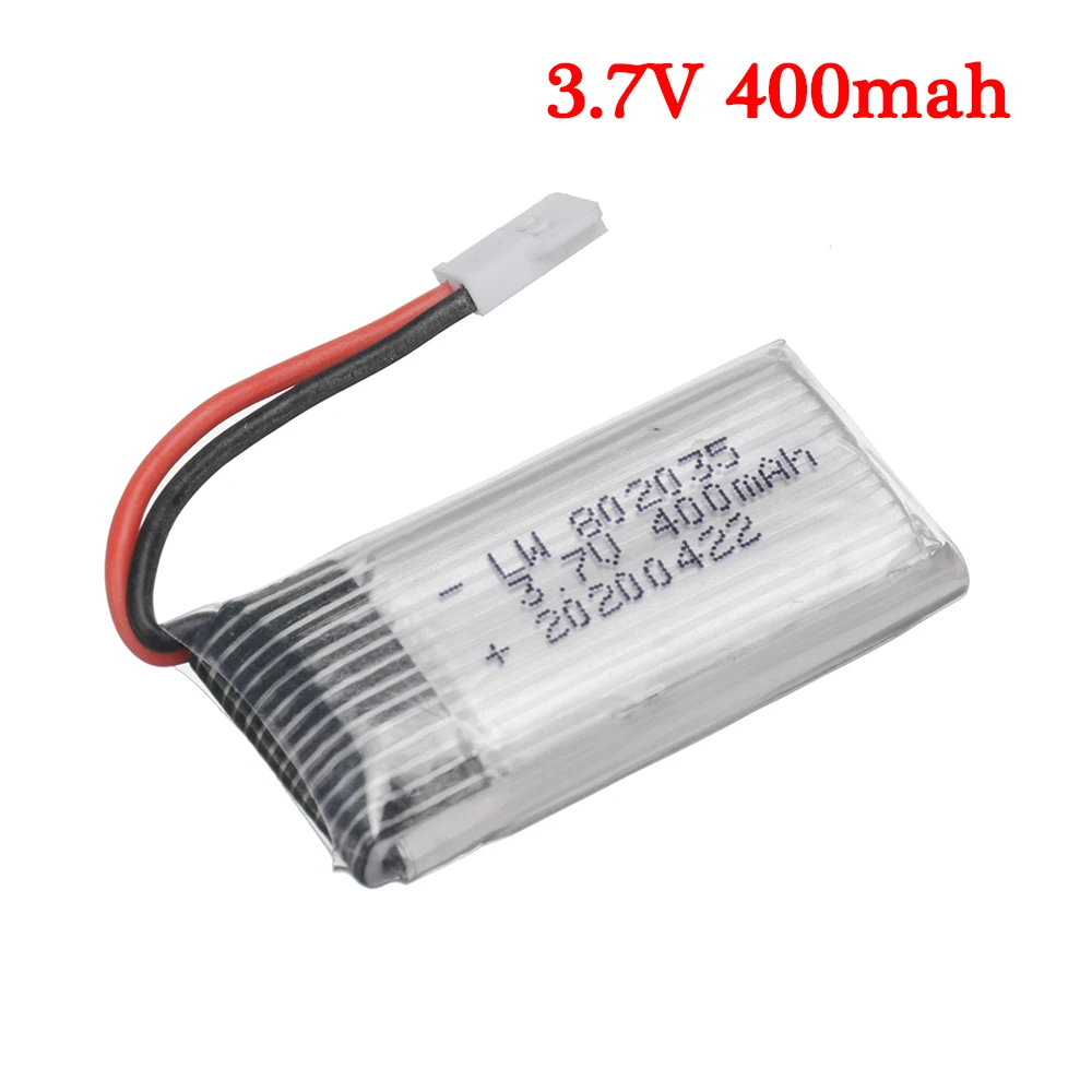 3.7V Rechargeable Battery For H31 X4 H107 H6C KY101 E33C E33 U816A V252 RC Quadcopter Drone Spare Parts 3.7V 400mAh Lipo Battery