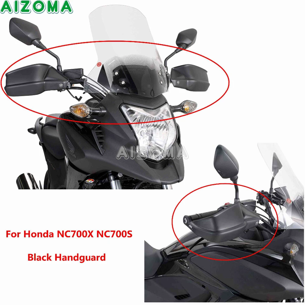 Motorcycle ABS Plastic Handguards w/Steel Bracket Black Hand Guard Kit Protector For Honda NC700X NC750S 2012-2017 Hand Cover